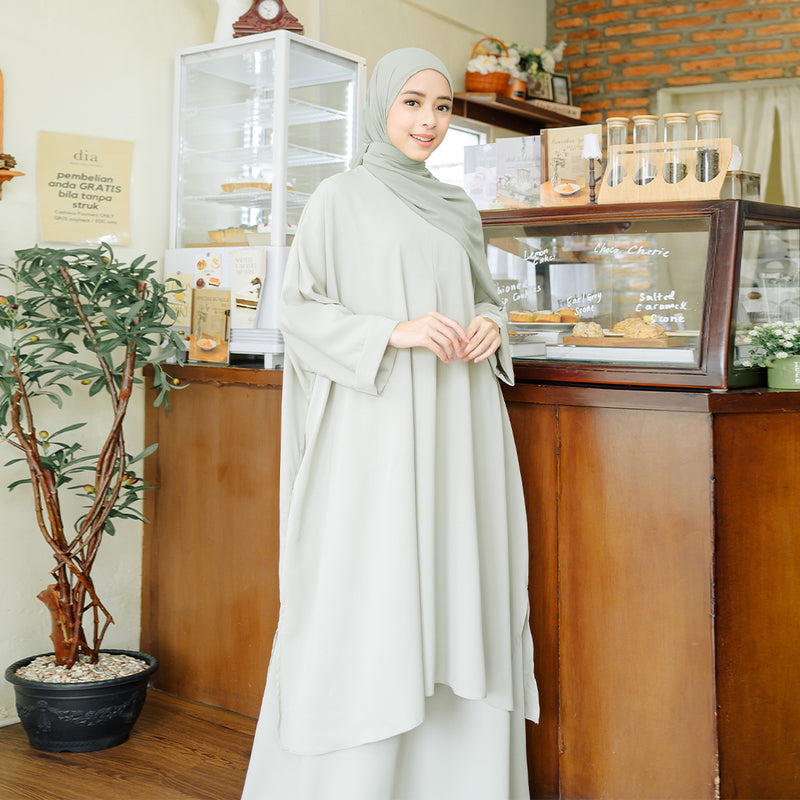 Haifa Tunik Set Matcha (New Material)