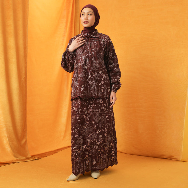 Floure Embroidery Set Burgundy Blush L-XL Series 2
