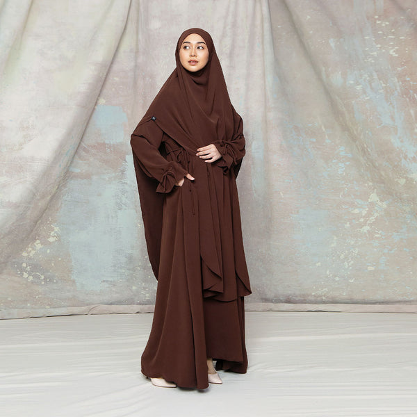 Alina Abaya Lozy x Cut Syifa Mahogany L