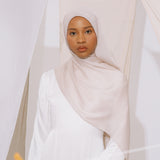 Nour Shawl Cream Almond