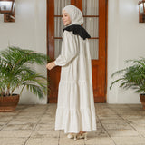 Hafa Sarimbit Series Dress Ibu Broken White (Lozy x Hamidah)