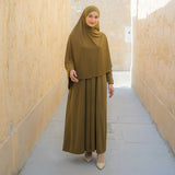 Hafisa Abaya Set Olive