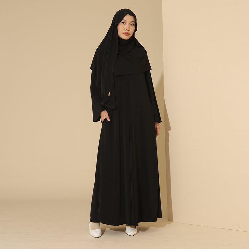 Sadiqa Abaya Set Black