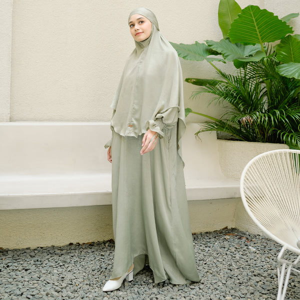 Hanida Abaya Set Sage