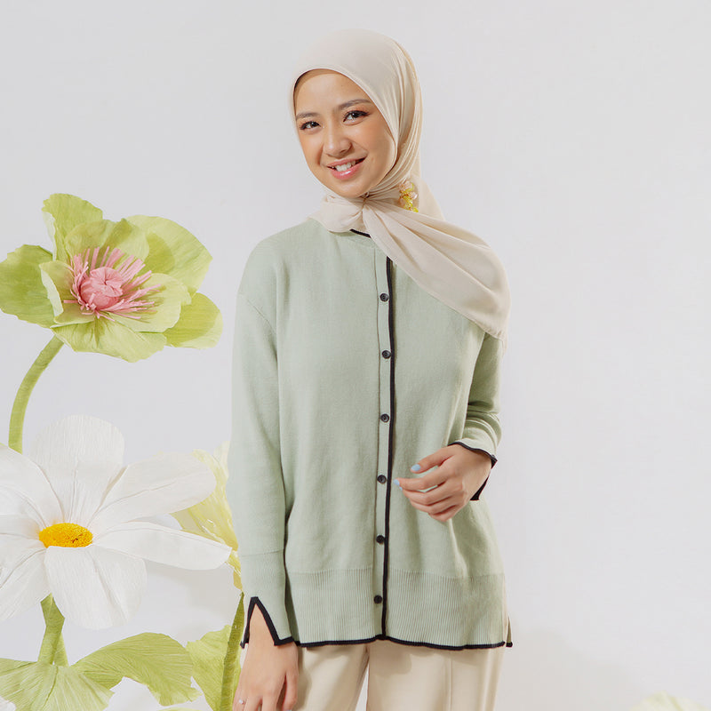 Zahira Knit in Sage (Lozy x Nashwa)