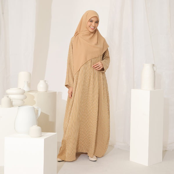 Halifa Abaya Dress Latte