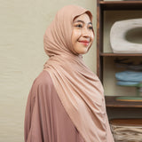 Tana Shawl (Pashmina Kaos Rayon) Nude Pink