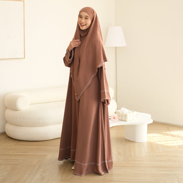 Sadia Abaya Set Brown Sugar