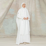Alina Abaya Lozy x Cut Syifa Broken White L