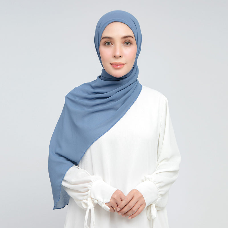 Embroidery Inner Shawl Lozy X Hamidah Denim