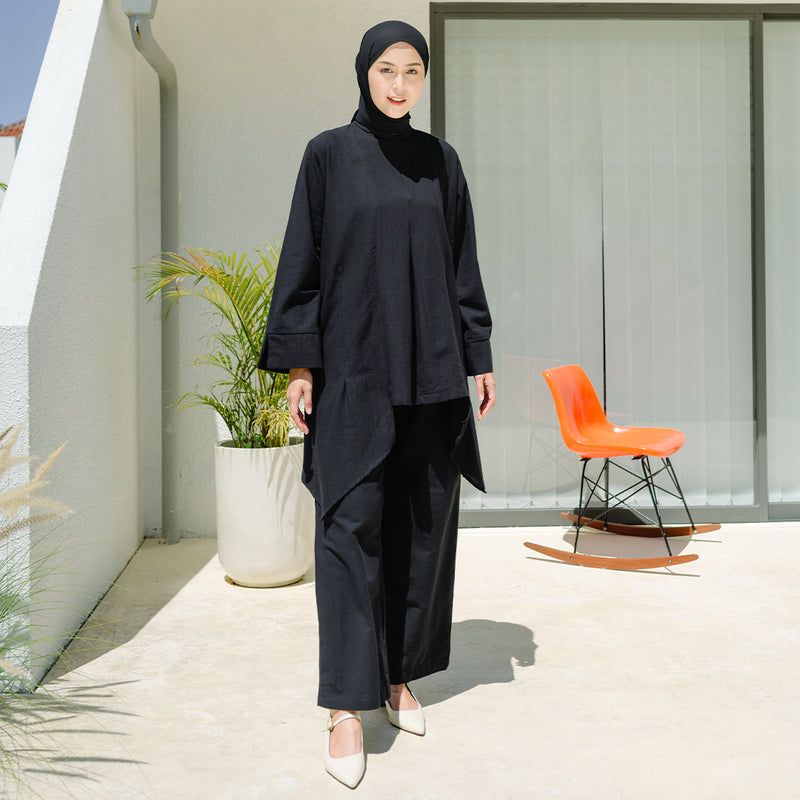 Zara Linen Set Black