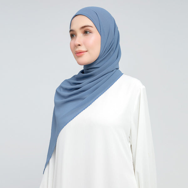 Embroidery Inner Shawl Lozy X Hamidah Denim