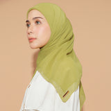 Paris Embroidery Signature Square Lime (Lozy X Hamidah)