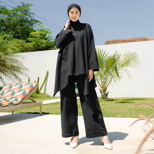 Zara Linen Set Black