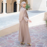 Habiba Abaya Set Natural