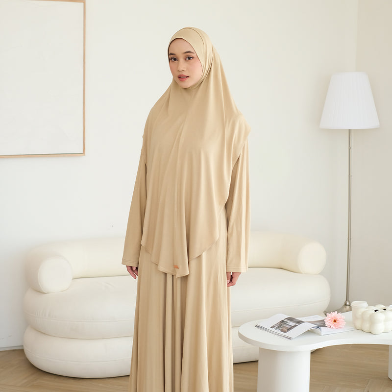 Saira Abaya Set Peanut