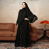 Aisha Abaya (Abaya Dress Haji dan Umrah) Black