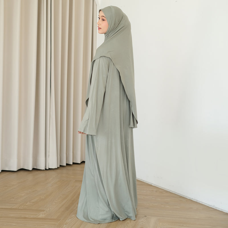 Saira Abaya Set Sage