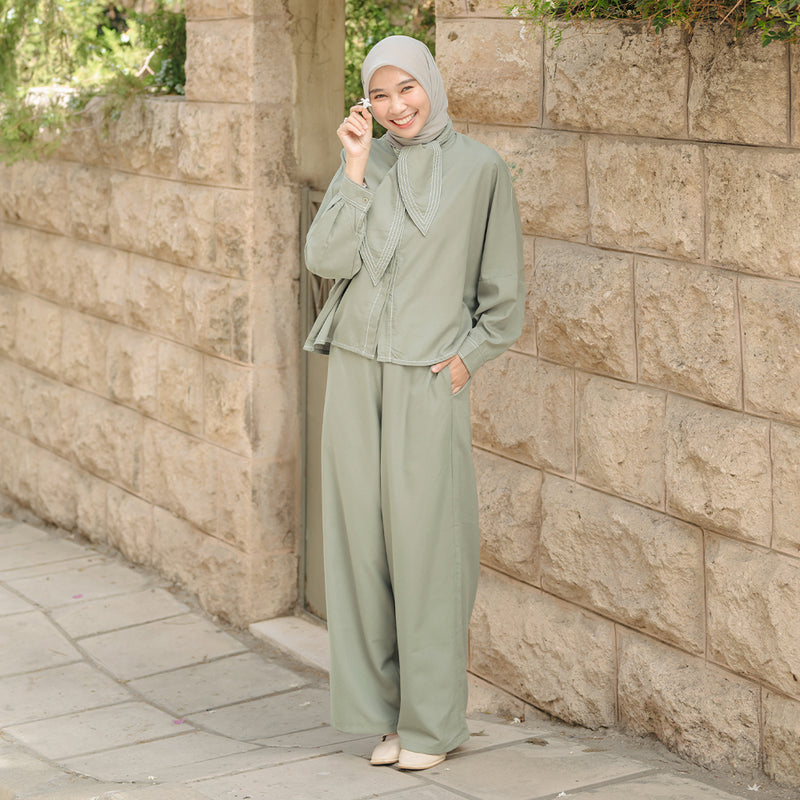 Ziudith Set Grey Green