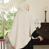 Nadira French Khimar Cream Almond S-M