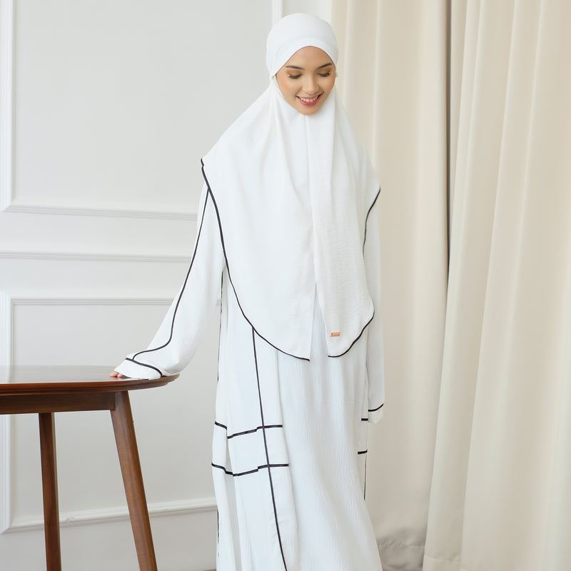 Haniya Abaya Set Broken White