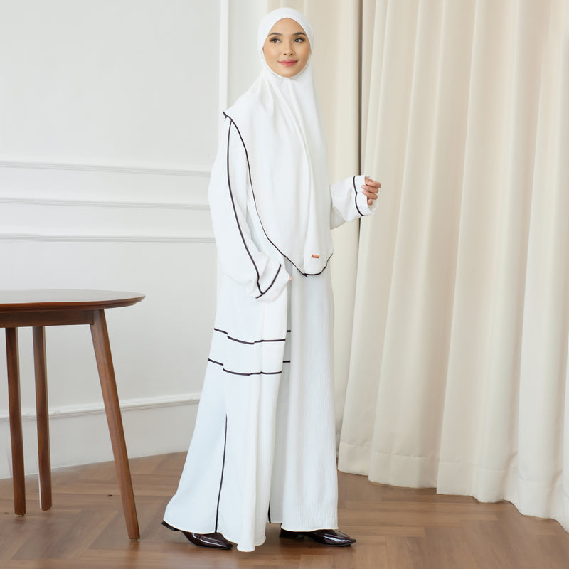 Haniya Abaya Set Broken White