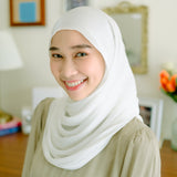 Yora Silk Shawl Broken White