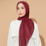 Paris Embroidery Signature Square Burgundy (Lozy X Hamidah)