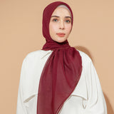 Paris Embroidery Signature Square Burgundy (Lozy X Hamidah)