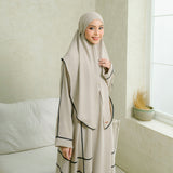 Haniya Abaya Set Cream Almond