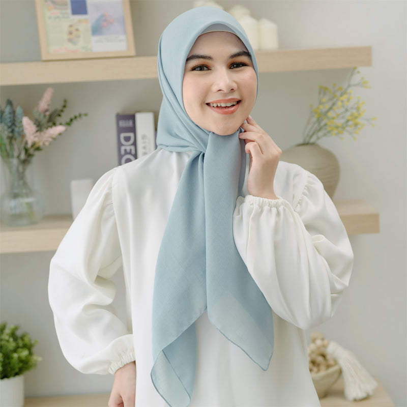 Theya Voal Square Soft Blue Grey (New Material)