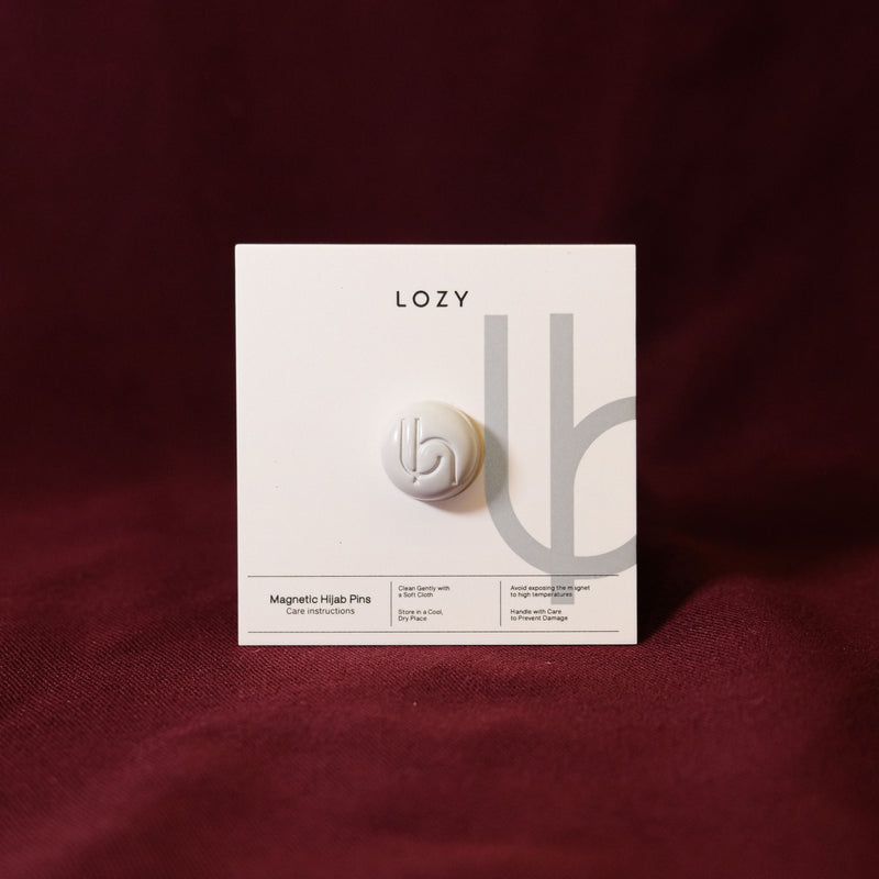 Magnet Pin Signature Circle Type Light Grey