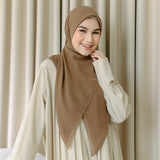 Mima Square Syari (Hijab Segiempat Syari) Hazelnut