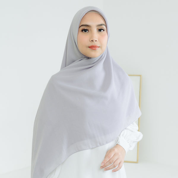 Mima Square Syari (Hijab Segiempat Syari) Dove Grey