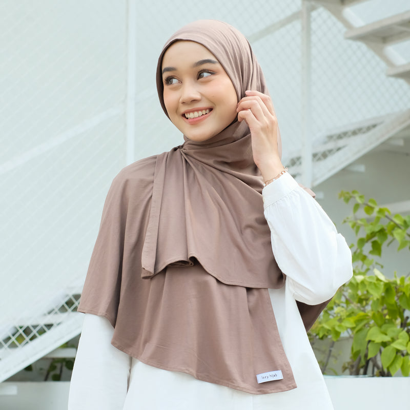 Taqira Instan (Hijab Instan Rayon) Hazelnut