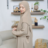 Hafsha Abaya Set Hazelnut