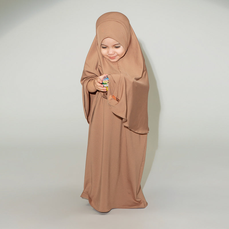 Shameera Prayer Set Kids Series 2 in Hazelnut 1-2 Tahun (Lozy x Hamidah)