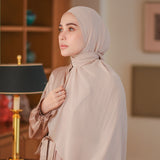 Ovel Shawl in Cream Almond (Lozy x Hamidah)