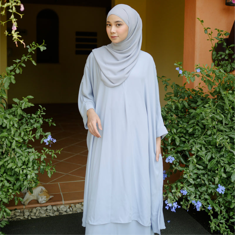 Haifa Tunik Set Blue Pastel