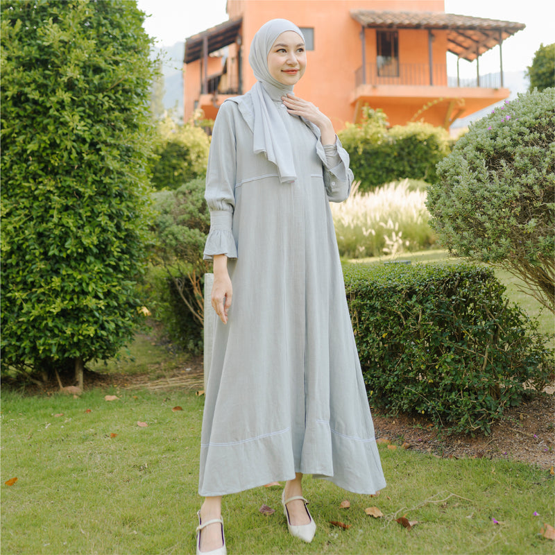 Pre Order Harumi Dress Light Grey