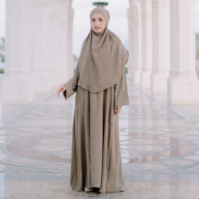 Haiba Abaya Set Hazelnut