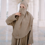 Haiba Abaya Set Hazelnut