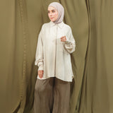 Mida Shirt Lozy x Hamidah Cream Almond