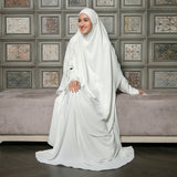Yasmin Abaya Lozy x Cut Syifa Broken White S