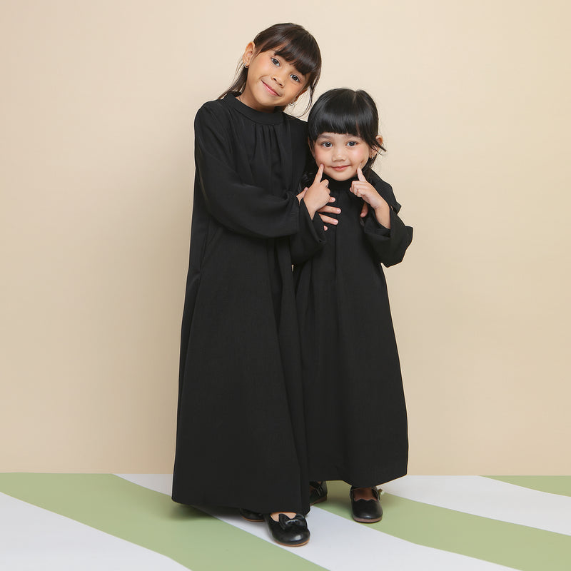 Azura Abaya Dress Kids Black 3-4Th