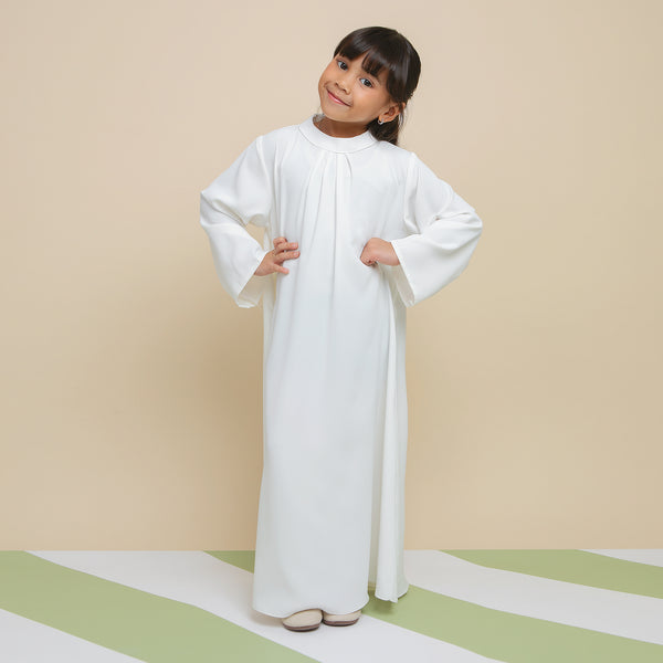 Azura Abaya Dress Kids Broken White 5-6Th