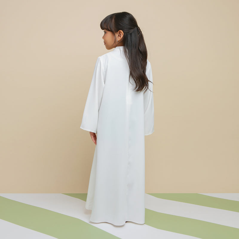 Azura Abaya Dress Kids Broken White 5-6Th