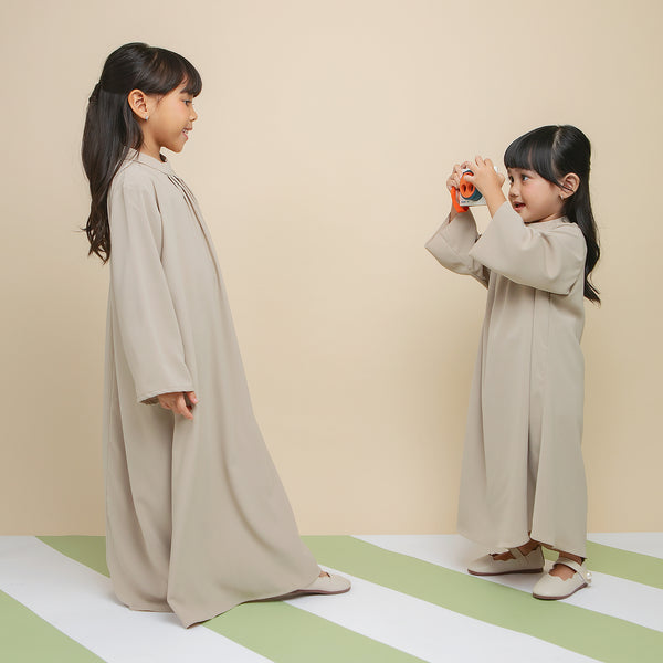 Azura Abaya Dress Kids Khaki 3-4Th