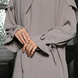 Alina Abaya Lozy x Cut Syifa Grey Cream XL