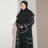 Haniya Abaya Set Black